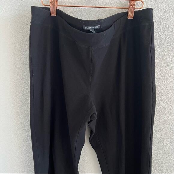 Eileen Fisher Black Business Casual Professional Office Career Pants Large - Picture 2 of 8